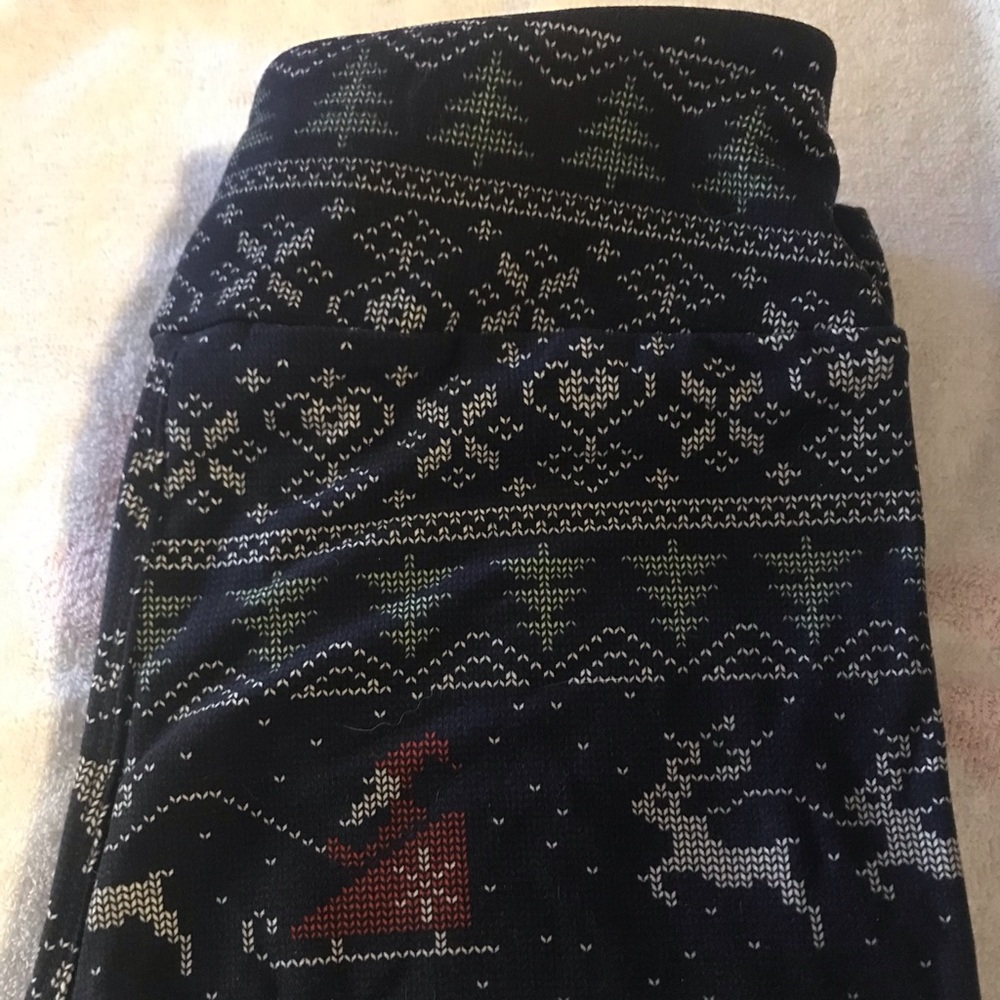 Lularoe Christmas leggings OS
